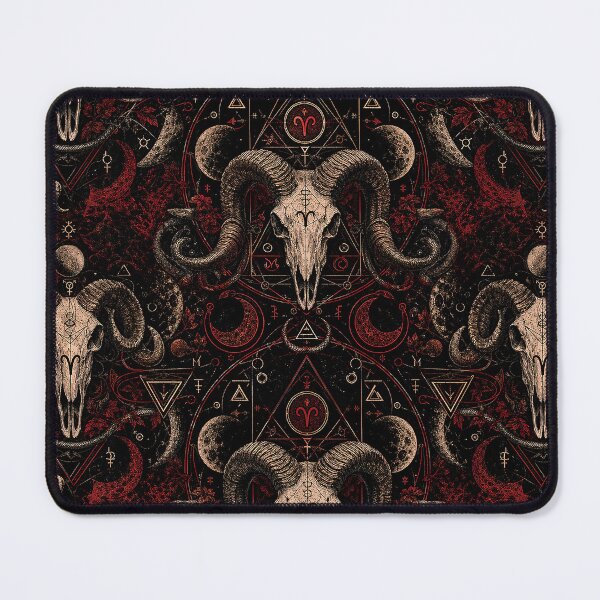 Item preview, Gothic and occult symmetrical Aries designed and sold by Imprearte.