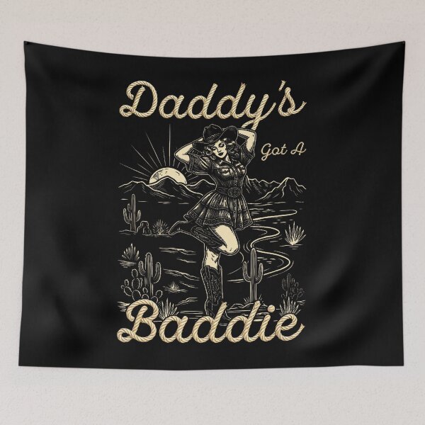 Item preview, Daddy'S Got A Baddie Funny Vintage Cowgir designed and sold by Drumil.