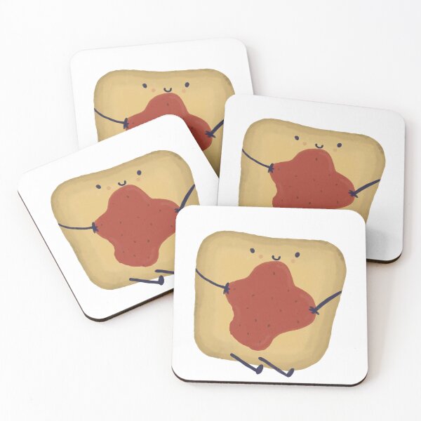 Item preview, Cute Kawaii Toast with Strawberry Jam designed and sold by Vimi Doodles.