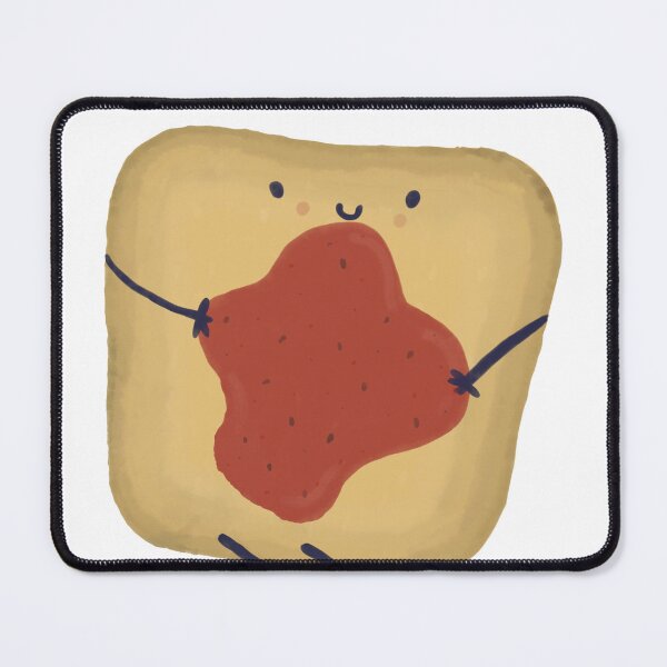 Item preview, Cute Kawaii Toast with Strawberry Jam designed and sold by Vimi Doodles.