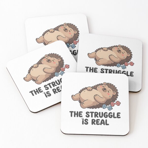 Item preview, Funny Hedgehog The Struggle Is Real designed and sold by TshirtsOnline-.