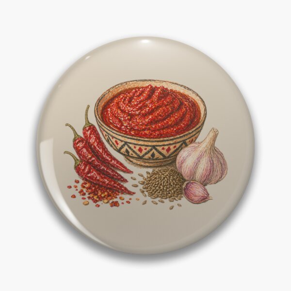 Item preview, Harissa illustration – Spicy Tunisian cuisine designed and sold by JOANNASKAH.