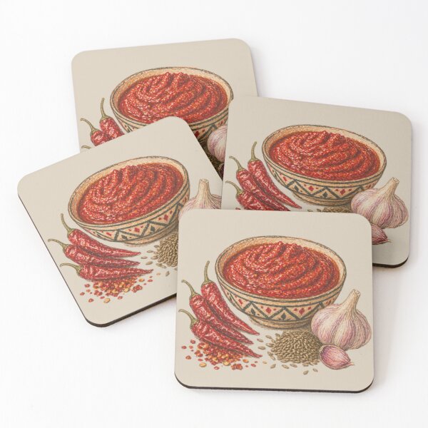 Item preview, Harissa illustration – Spicy Tunisian cuisine designed and sold by JOANNASKAH.