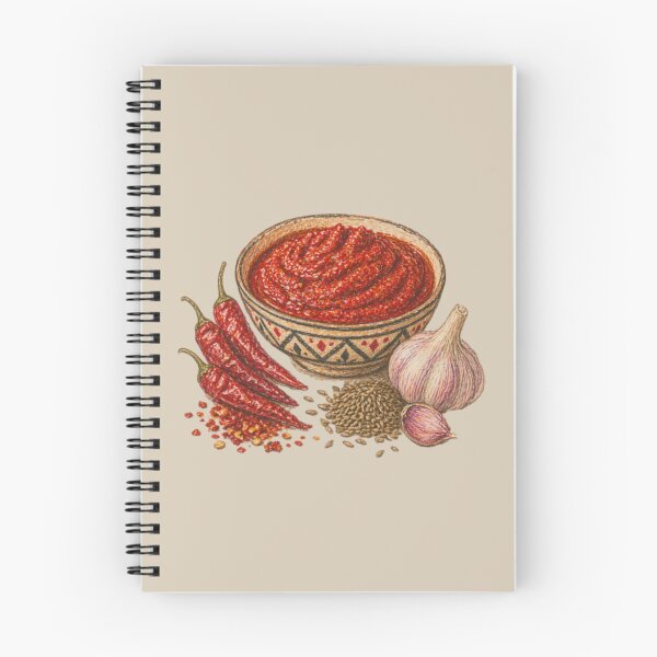 Item preview, Harissa illustration – Spicy Tunisian cuisine designed and sold by JOANNASKAH.