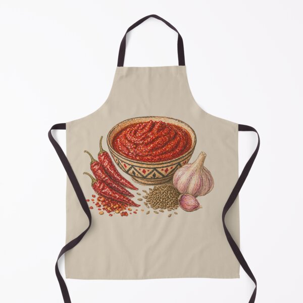 Item preview, Harissa illustration – Spicy Tunisian cuisine designed and sold by JOANNASKAH.