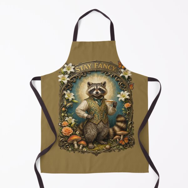 Item preview, Stay Fancy Dapper Raccoon Drinking Tea designed and sold by TeeARTHY.