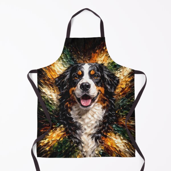Item preview, Bernese Mountain Dog Color Explosion Dog Art designed and sold by Vista Atelier.