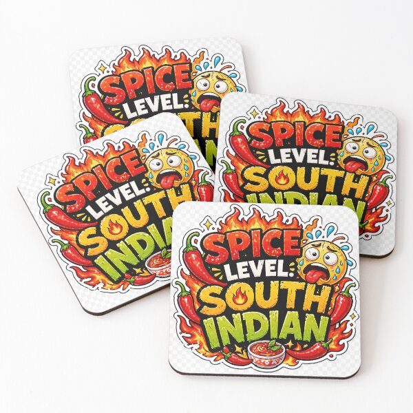 Item preview, Spice Level South Indian Funny Hot Food Sticker designed and sold by OsmosisShop.