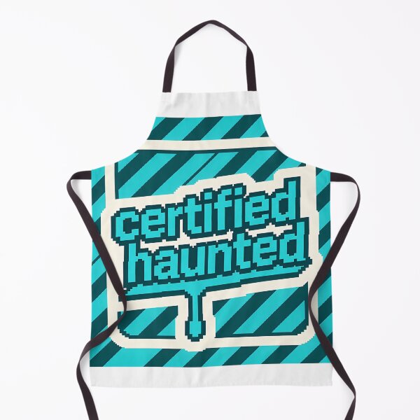 Item preview, Certified Haunted Pixel Text - Retro Gaming Meme designed and sold by PictorialWhimsy.