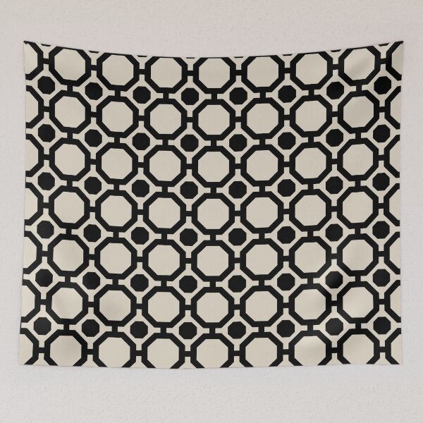Item preview, Black & bone octagons designed and sold by Mint + Midnight.