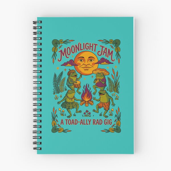 Item preview, Moonlight Jam Dancing Frogs Campfire designed and sold by TeeARTHY.