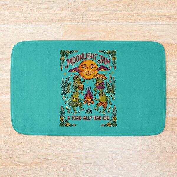 Item preview, Moonlight Jam Dancing Frogs Campfire designed and sold by TeeARTHY.