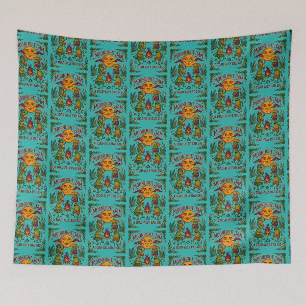 Item preview, Moonlight Jam Dancing Frogs Campfire designed and sold by TeeARTHY.