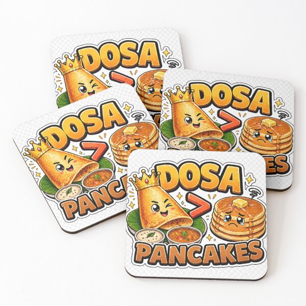 Item preview, Dosa Over Pancakes Funny South India Food Sticker designed and sold by OsmosisShop.