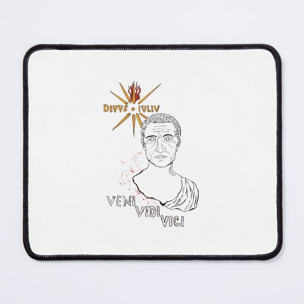 Item preview, Julius Caesar Portrait Illustration Veni Vidi Vici Quote – Ancient Roman Emperor Art with Julian Star designed and sold by Ancient-Tales.