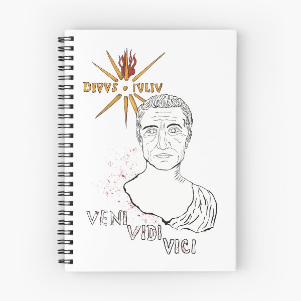 Item preview, Julius Caesar Portrait Illustration Veni Vidi Vici Quote – Ancient Roman Emperor Art with Julian Star designed and sold by Ancient-Tales.