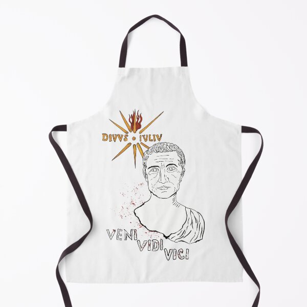 Item preview, Julius Caesar Portrait Illustration Veni Vidi Vici Quote – Ancient Roman Emperor Art with Julian Star designed and sold by Ancient-Tales.