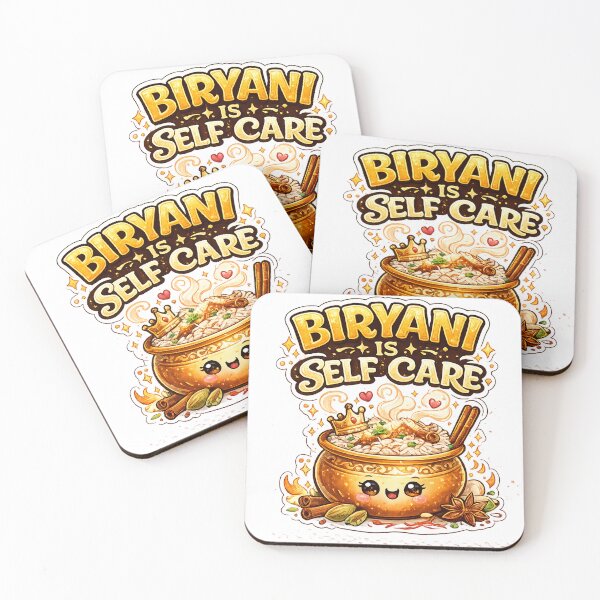 Item preview, Biryani Is Self Care Funny Food Quote Sticker designed and sold by OsmosisShop.