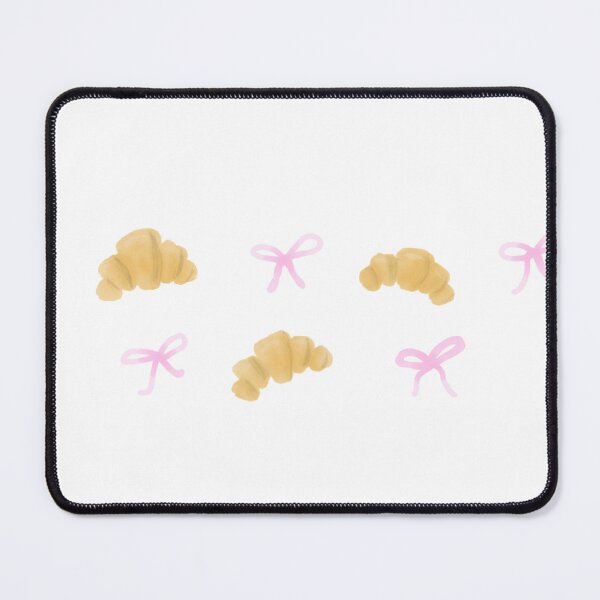 Item preview, Croissant with Pink Bows | Cute Pastry Aesthetic Sticker designed and sold by Vimi Doodles.