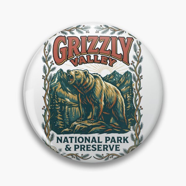Item preview, Grizzly Valley National Park Vintage  designed and sold by TeeARTHY.
