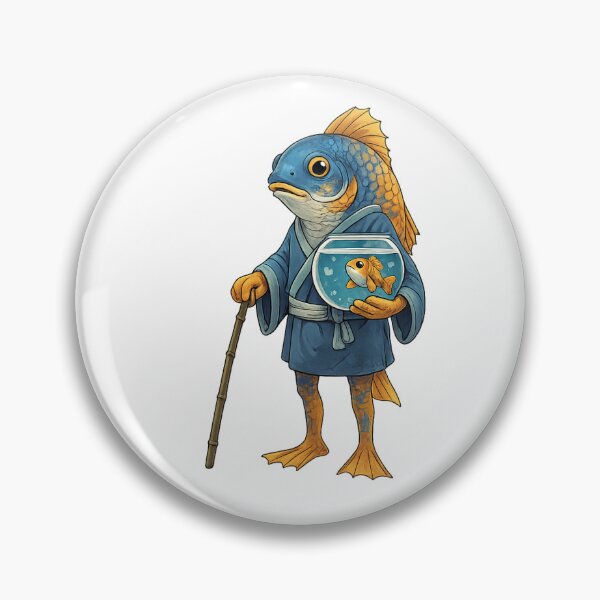 Item preview, FISH AND HIS LITTLE FISH SON - STICKER designed and sold by CROFTARTS.