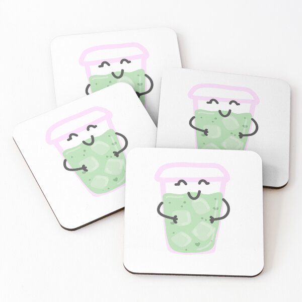 Item preview, Cute Kawaii Matcha Iced Drink Sticker designed and sold by Vimi Doodles.
