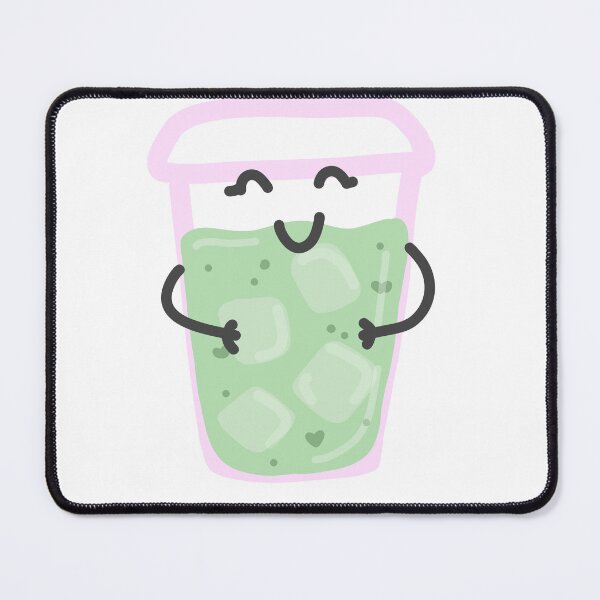 Item preview, Cute Kawaii Matcha Iced Drink Sticker designed and sold by Vimi Doodles.