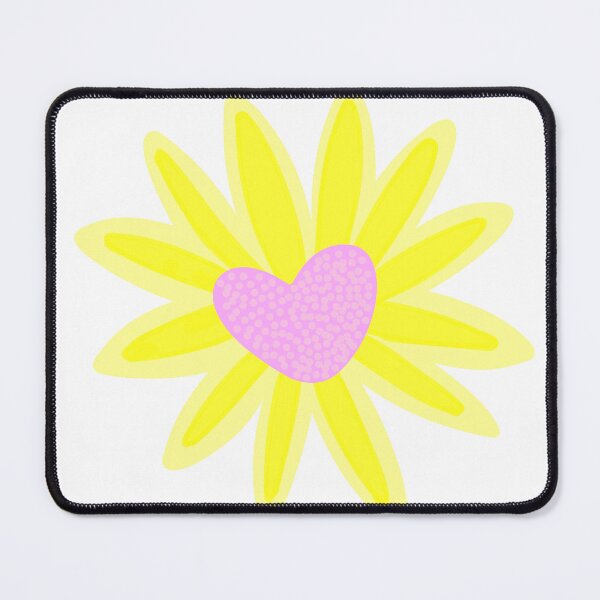 Item preview, Pastel Sunflower with Heart Center Sticker designed and sold by Vimi Doodles.