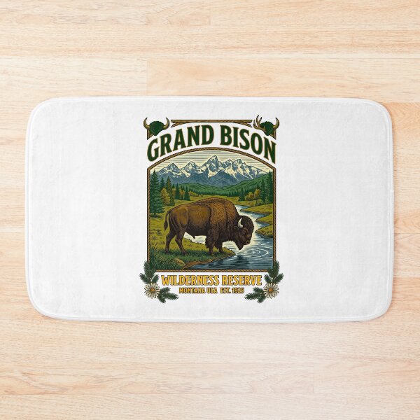 Item preview, Grand Bison Wilderness Reserve Vintage designed and sold by TeeARTHY.