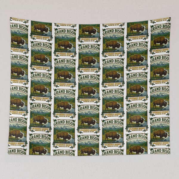 Item preview, Grand Bison Wilderness Reserve Vintage designed and sold by TeeARTHY.