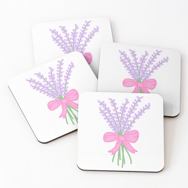 Item preview, Lavender bouquet with Pink Bow sticker designed and sold by Vimi Doodles.