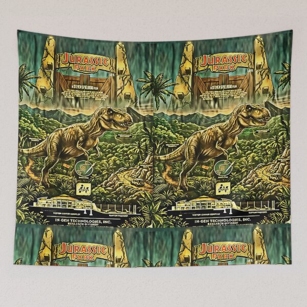 Item preview, green dinosaur cinematic movie poster designed and sold by  Mudikeys.