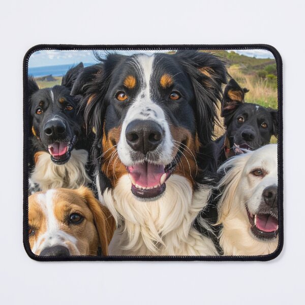 Item preview, Playful Dog Friends Portrait designed and sold by BetweenForms.