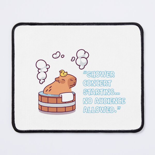 Item preview, Funny Introvert Capybara Shower Concert – No Audience Allowed Meme designed and sold by Dinaelsherkawy.