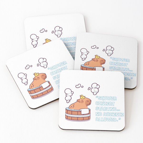 Item preview, Funny Introvert Capybara Shower Concert – No Audience Allowed Meme designed and sold by Dinaelsherkawy.