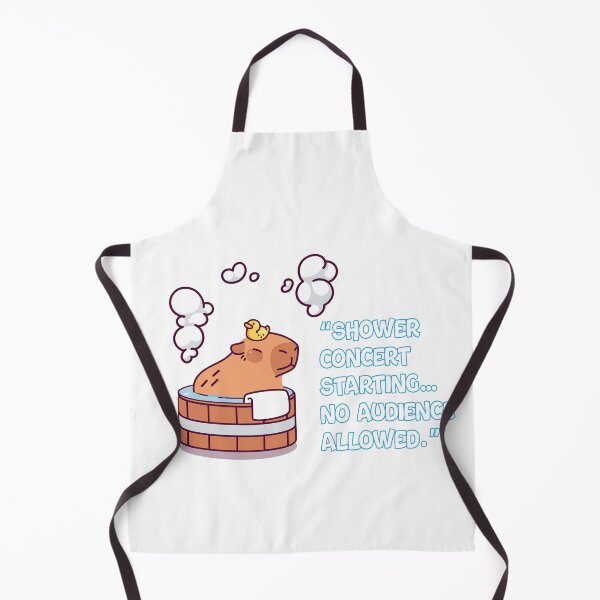 Item preview, Funny Introvert Capybara Shower Concert – No Audience Allowed Meme designed and sold by Dinaelsherkawy.