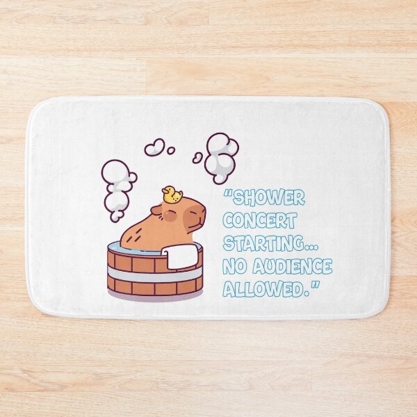 Item preview, Funny Introvert Capybara Shower Concert – No Audience Allowed Meme designed and sold by Dinaelsherkawy.