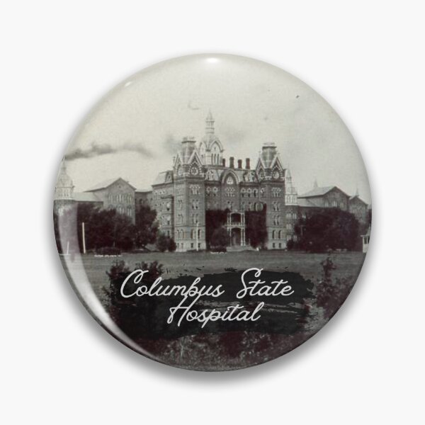 Item preview, Columbus State Hospital Cursive Caption designed and sold by GhostlyWorld.