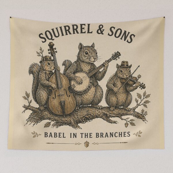 Item preview, Babel in the Branches - Squirrel Folk Band designed and sold by SecretSquirrellDesigns.