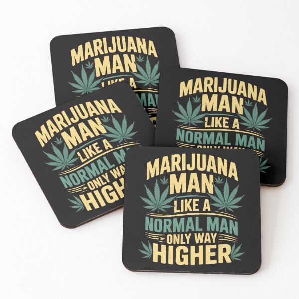 Item preview, Marijuana Man Like A Normal Man Only Way Higher Funny Weed Quote designed and sold by Say It With Ink.