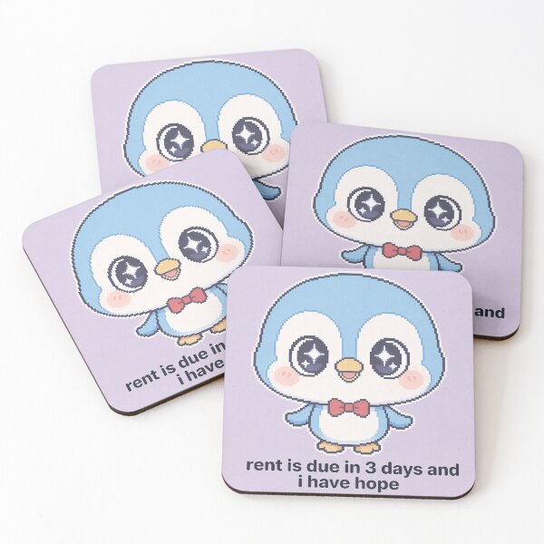 Item preview, Rent Is Due Penguin Meme - Gen Z Humor designed and sold by PictorialWhimsy.