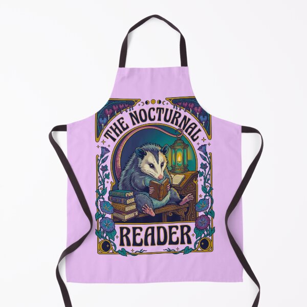 Item preview, Nocturnal Reader Opossum Reading Books designed and sold by TeeARTHY.