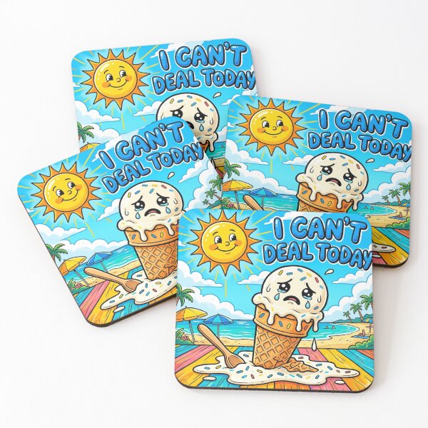 Item preview, Melting Ice Cream Mood – “I Can’t Deal Today” Collection designed and sold by Bittor18.