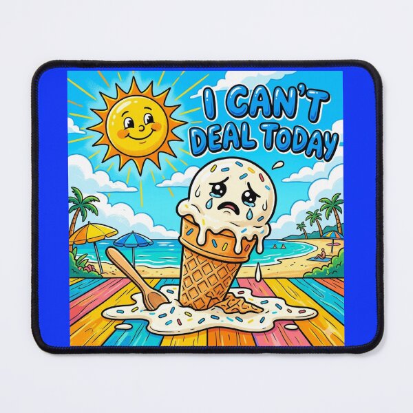 Item preview, Melting Ice Cream Mood – “I Can’t Deal Today” Collection designed and sold by Bittor18.