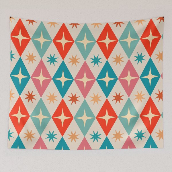 Item preview, Mid-Century Modern Retro Atomic Starburst Pattern designed and sold by Far Out Goods.