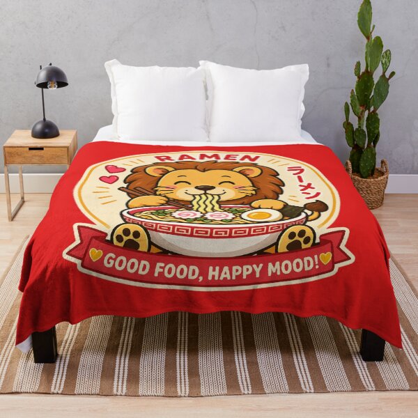 Item preview, Corgi Lion Eating Ramen designed and sold by DinoDesign02.