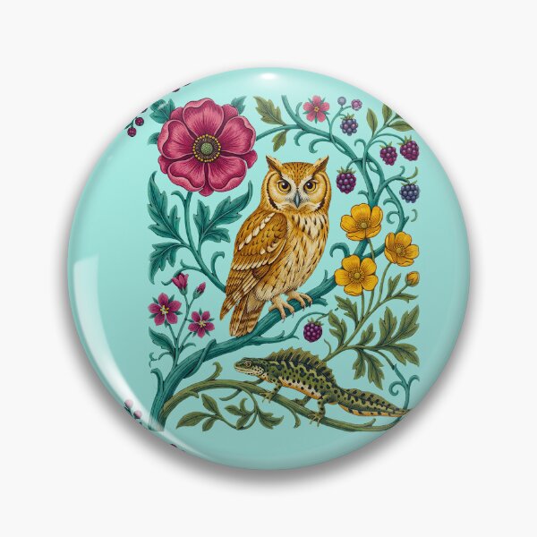 Item preview, Owl Perched on Branch with Flowers designed and sold by TeeARTHY.