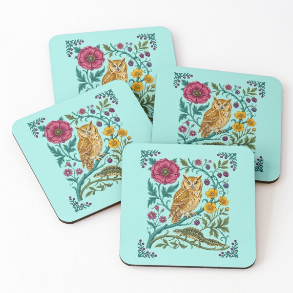 Item preview, Owl Perched on Branch with Flowers designed and sold by TeeARTHY.