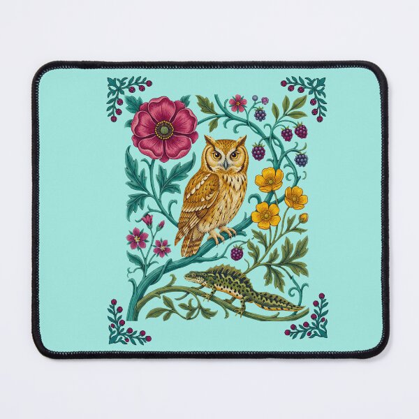 Item preview, Owl Perched on Branch with Flowers designed and sold by TeeARTHY.