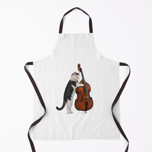 Item preview, Cool cat playing upright bass designed and sold by drygulchshop.